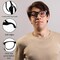 4E's Novelty Costume Glasses for Kids & Adults, Black Retro Nerd Eyeglasses with Clear Lenses, Fake Non-Prescription Glasses for Old Man, Teacher, 100 Days of School, Nerd, Hipster & Funny Costume Accessories